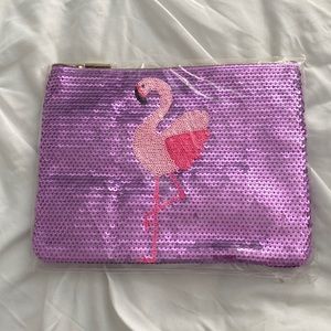 Tarte Flamingo Sequin Cosmetic Bag